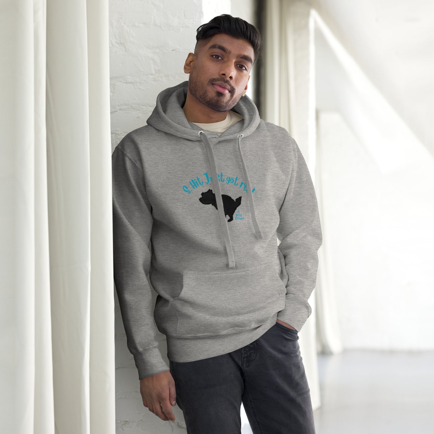 S. Hit Just Got Real - Terrier Unisex Hoodie