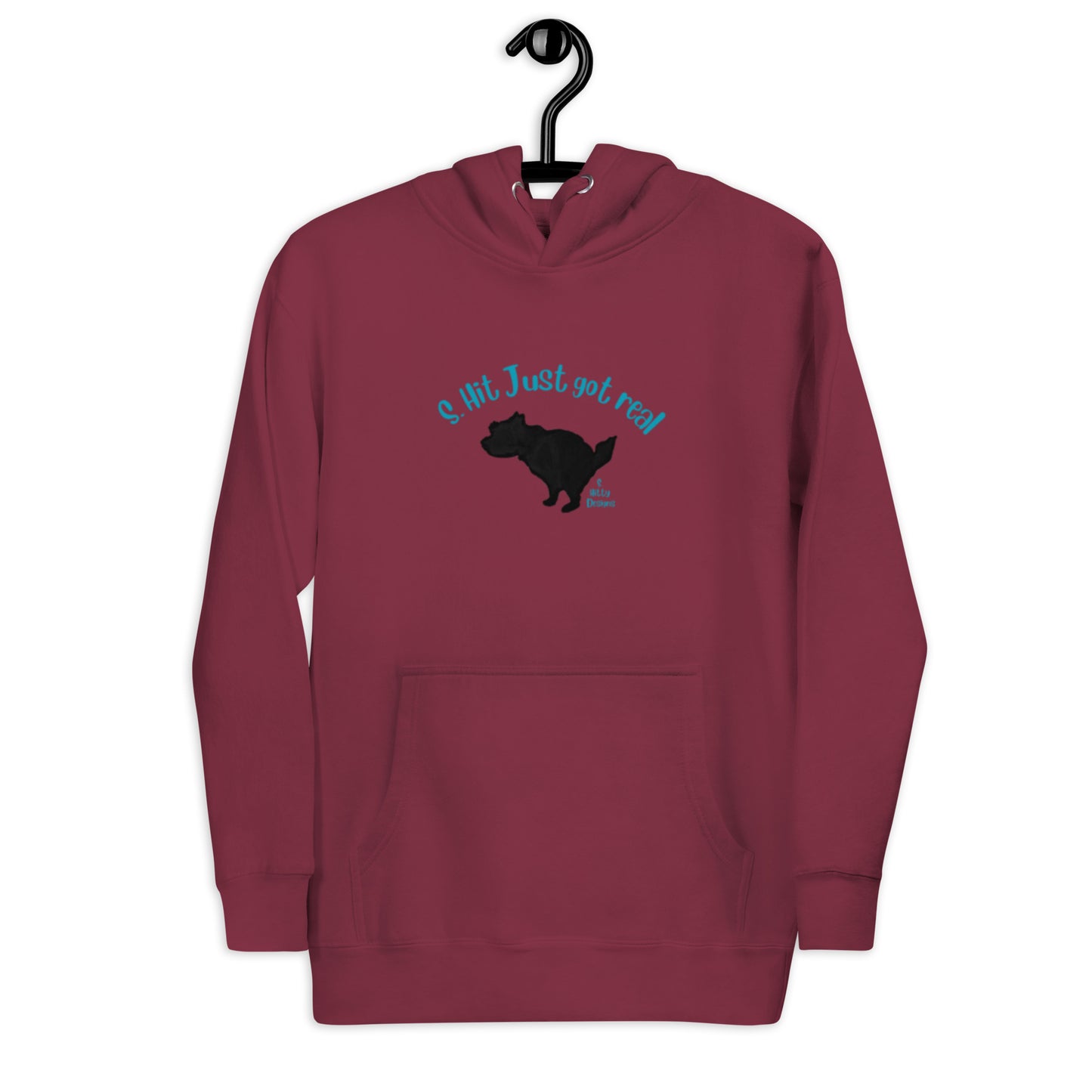 S. Hit Just Got Real - Terrier Unisex Hoodie
